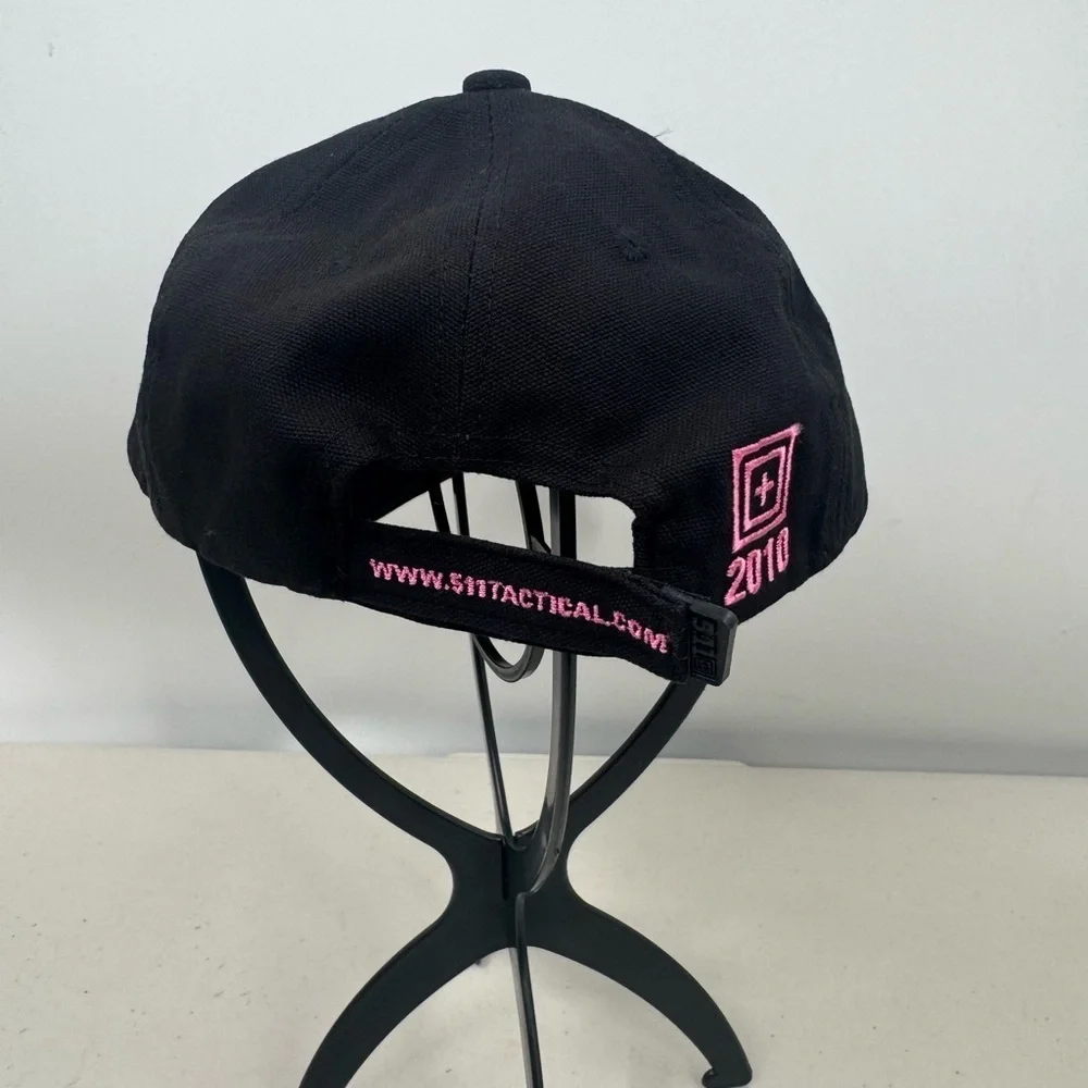 5.11 Tactical Black Pink Baseball Cap 2010 Breast Cancer Awareness Adjustable